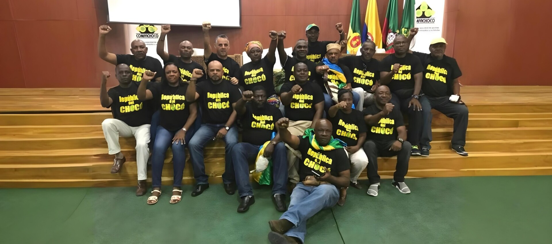 Manifestación de unidad y de fuerza, en plena negociación con el gobierno, en el 2017